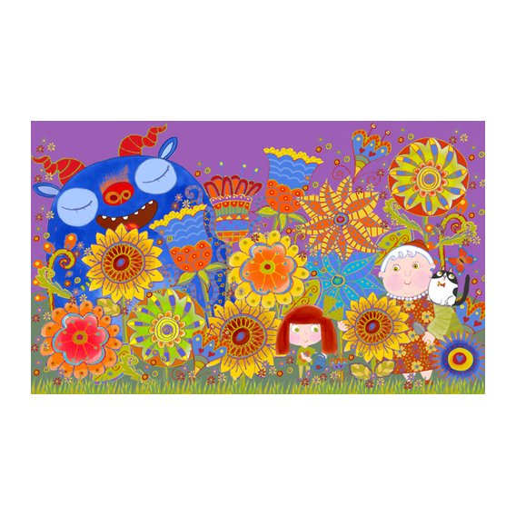 Tableau -Nan's Garden, 2017 (mixed media)-