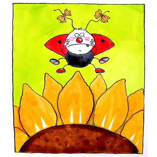 Tableau pour Enfants - Ladybird (w.c & ink on paper)- , Maylee Christie