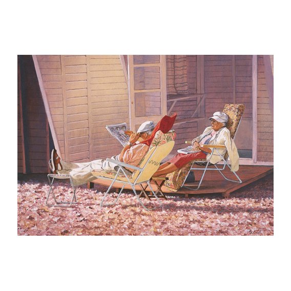Tableau -Evening Rest (oil on canvas)-