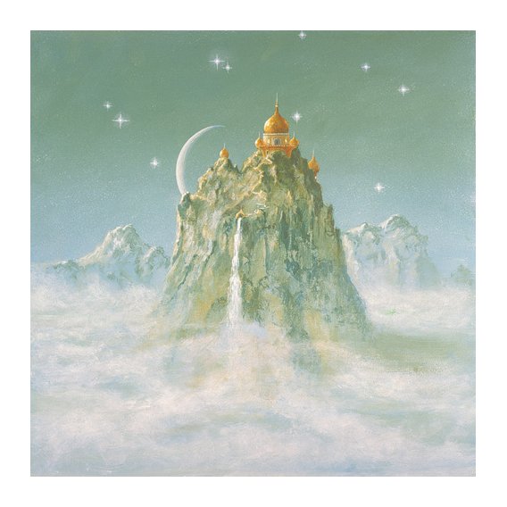 Tableau -Temple in the Mountain (acrylic on canvas)-