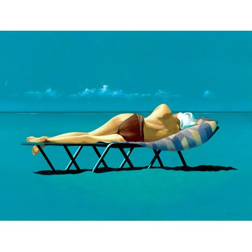 Tableau -Sunbather (oil on canvas)-