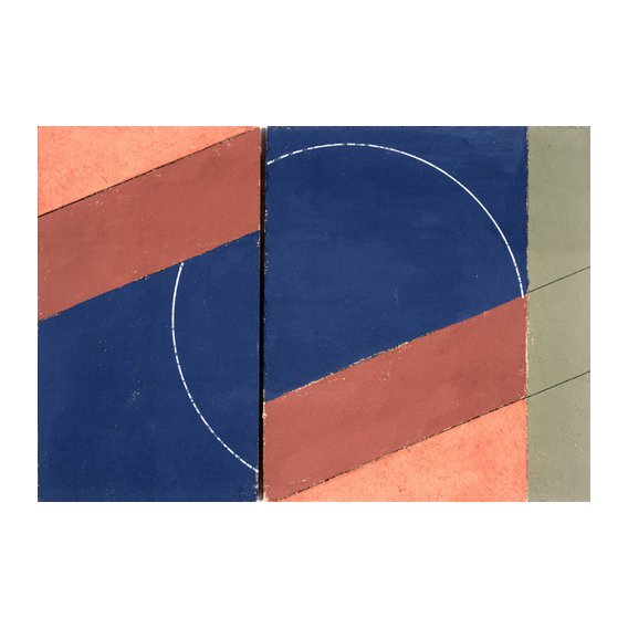 Tableau -Painting - Interrupted Circle, 2000 (oil on board)-