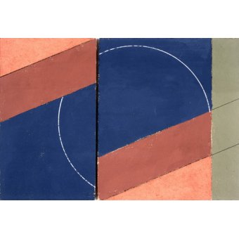  - Tableau -Painting - Interrupted Circle, 2000 (oil on board)-, George Dannatt - Dannatt, George