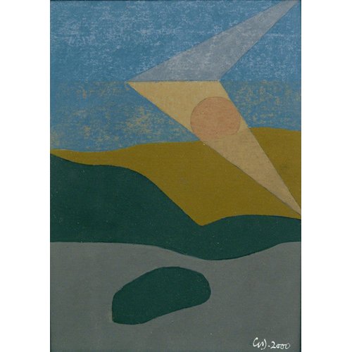 Tableau -Untitled, 2000 (oil on card)-, George Dannatt