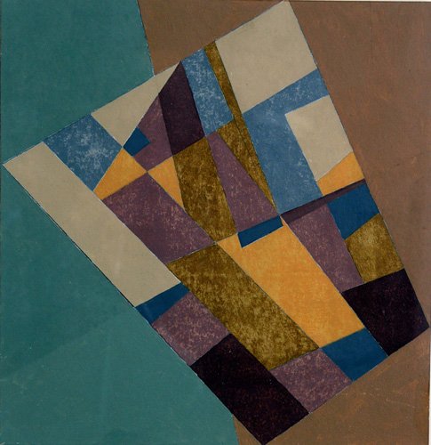 tableaux-abstraits - Tableau -Field Tapestry, 2003 (oil on card)-, George Dannatt - Dannatt, George