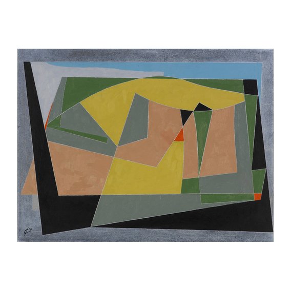 Tableau -A Landscape by the Sea, 2007 (oil on board)-