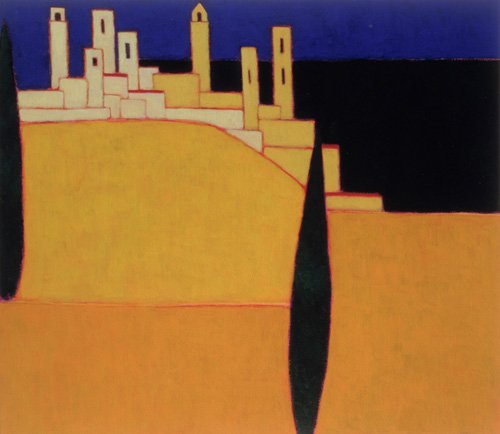 tableaux-modernes - Tableau -San Gimignano, Tuscany, 2000-, Eithne Donne - Donne, Eithne