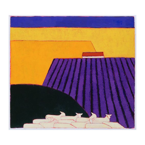 Tableau -Sheep and Lavender Fields, 2004-
