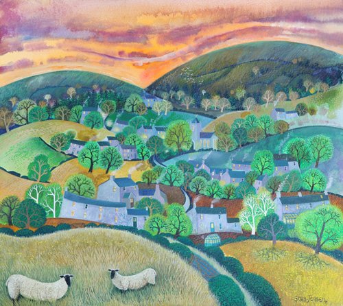 tableaux-de-paysages - Tableau - Twilight, 2016 -, Lisa Graa Jensen - Graa Jensen, Lisa