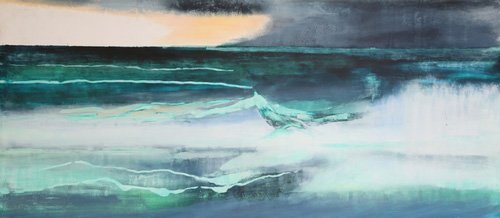 tableaux-abstraits - Tableau -Seascape-, Lou Gibbs - Gibbs, Lou