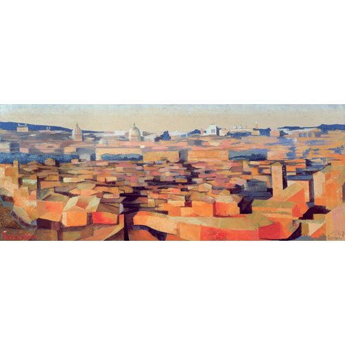 Tableau -Rome, View from the Spanish Academy on the Gianicolo, Dusk, 1968-, Izabella Godlewska de Aranda
