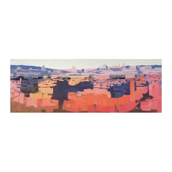 Tableau -Rome, View from the Spanish Academy on the Gianicolo, Sunset, 1968 -