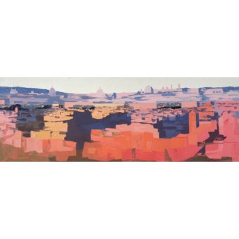  - Tableau -Rome, View from the Spanish Academy on the Gianicolo, Sunset, 1968 -, Izabella Godlewska de Aranda - Godlewska de Aranda, Izabella