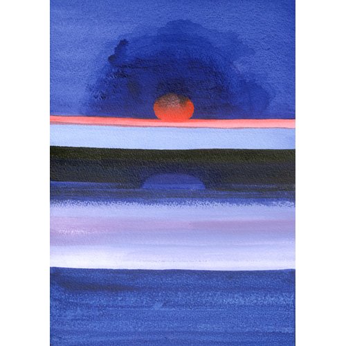 Tableau -Seascape, Sunset, Helsinki, 1991-, Izabella Godlewska de Aranda