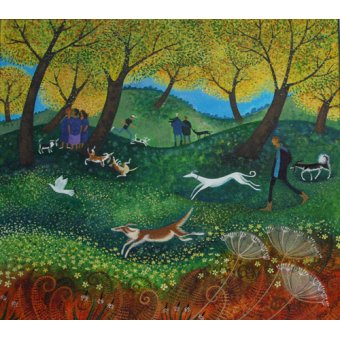 Tableaux de Paysages - Tableau -Doggie Pals, 2012-, Lisa Graa Jensen - Graa Jensen, Lisa