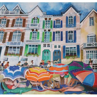 Tableaux de Paysages - Tableau -parasols,2018-, Lisa Graa Jensen - Graa Jensen, Lisa