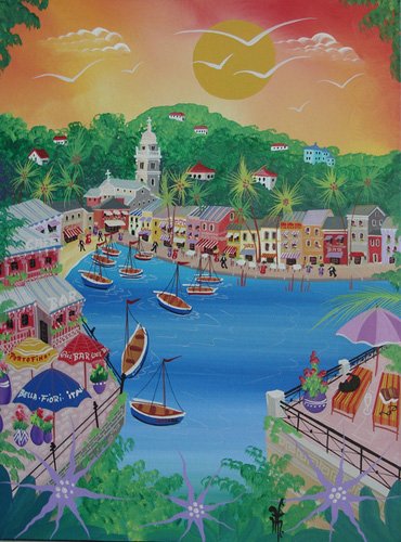 tableaux-de-paysages - Tableau -Portofino, Italy, 2012-, Herbert Hofer - Hofer, Herbert