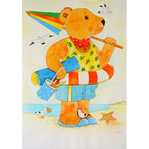 Cuadro Infantil - At the Beach. Summer, Christian Kaempf
