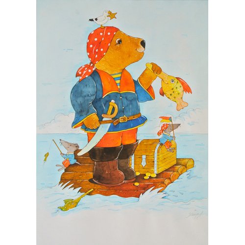 Tableau pour Enfants - Pirate- , Christian Kaempf