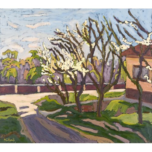 Tableau - In Spring Light, 2008 (oil on board) -, Marta Martonfi-Benke