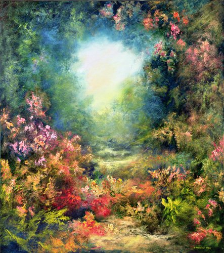 tableaux-de-paysages - Tableau  -Rococo Delight, 1995-, Hannibal Mane - Mane, Hannibal