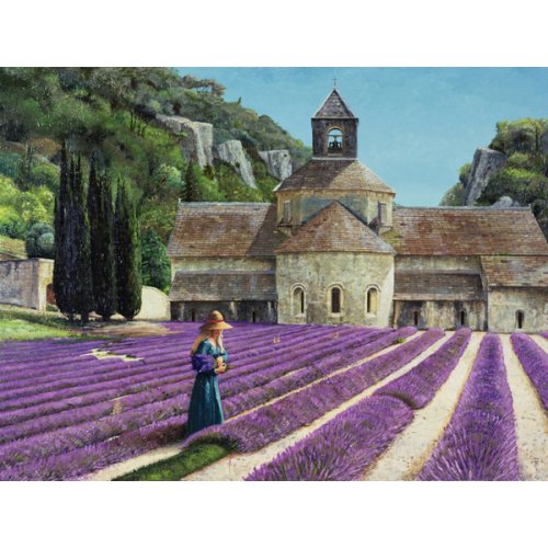 Tableau - Lavender Picker, Abbaye Senanque, Provence -, Trevor Neal