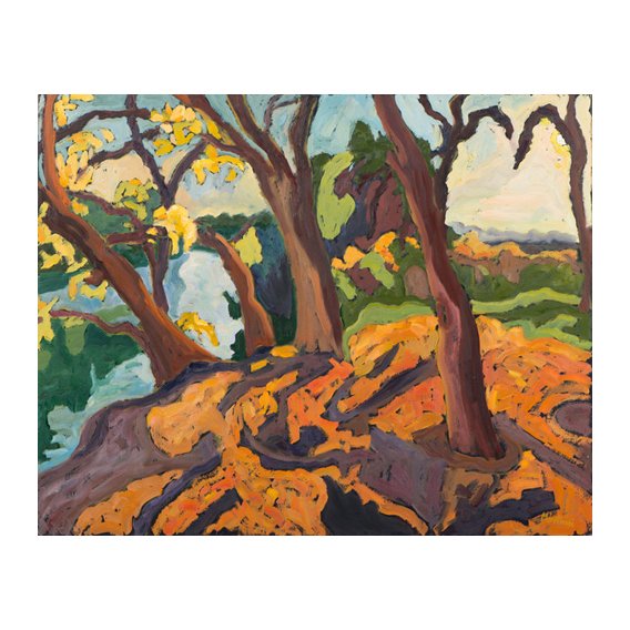 Tableau -Ageing trees, 2009 (oil on board)-