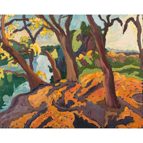 Tableau -Ageing trees, 2009 (oil on board)-