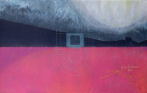 tableaux-abstraits - Tableau  -Glyndebourne, 2000 (oil on linen)-, Charlie Millar - Millar, Charlie