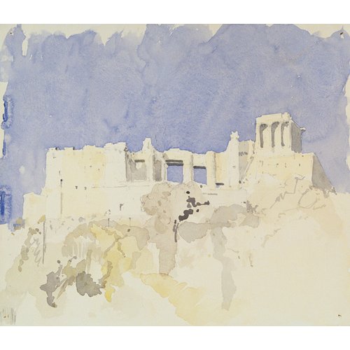 Tableau -Acropolis, Athens, 1994 (w.c on paper)-, Charlie Millar