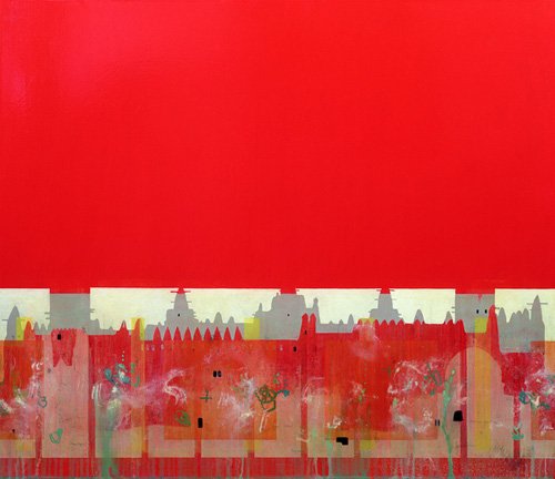 tableaux-abstraits - Tableau  -Red Painting (oil on linen)-, Charlie Millar - Millar, Charlie