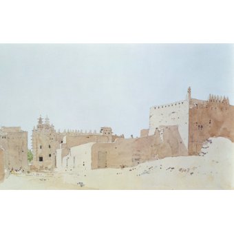  - Tableau  -Djenne (Mali) Grande Mosquee, Monday, 2000 (w.c on paper)-, Charlie Millar - Millar, Charlie