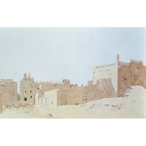 Tableau  -Djenne (Mali) Grande Mosquee, Monday, 2000 (w.c on paper)-, Charlie Millar