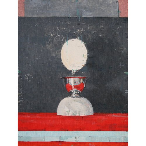 Tableau  -Egg over red and black-, Charlie Millar