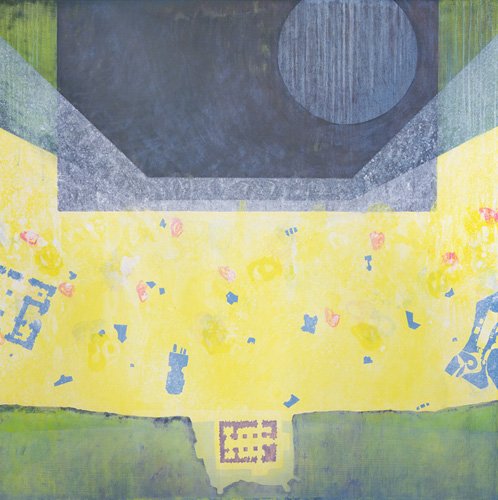 tableaux-abstraits - Tableau  -Between Emmanuel and Gabriel (Big Fun), 1998 (oil on canvas)-, Charlie Millar - Millar, Charlie