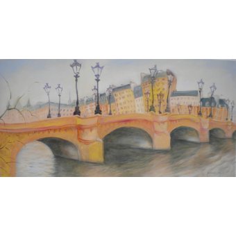  - Tableau  -Pont Neuf et Ile de la Cite, 2010-, Antonia Myatt - Myatt, Antonia