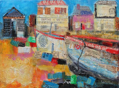 tableaux-modernes - Tableau - Old Fishing Boats, 2013 -, Sylvia Paul - Paul, Sylvia