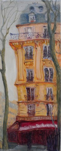 tableaux-modernes - Tableau  -Cafe Bar La Cappuccino, 2010-, Antonia Myatt - Myatt, Antonia