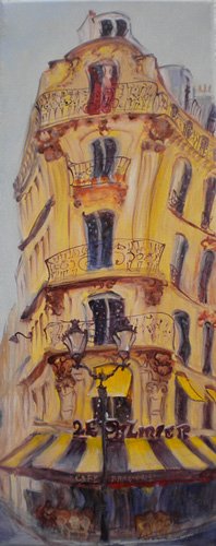 tableaux-modernes - Tableau  -Cafe Le Palmier, 2010-, Antonia Myatt - Myatt, Antonia