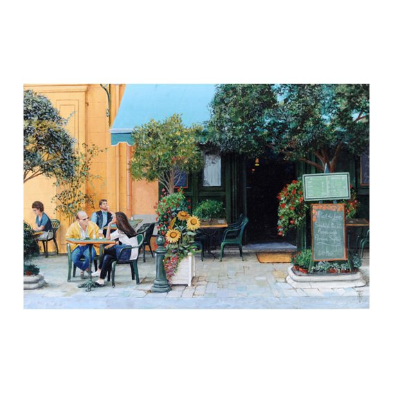 Tableau  -Cafe, Aix-En-Provence, 1999-