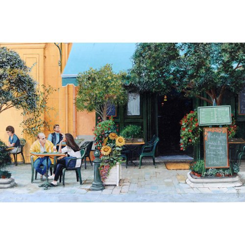 Tableau -Cafe, Aix-En-Provence, 1999-, Trevor Neal