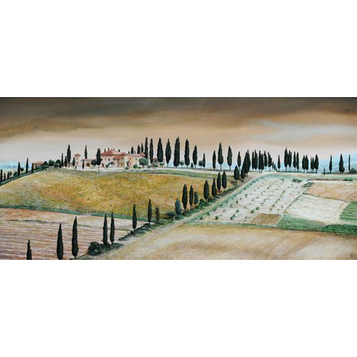 Tableau  -Villa on Hill, Tuscany, 2001-