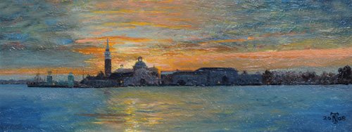 tableaux-de-paysages - Tableau  -San Giorgio, Venice Lagoon, 2008-, Trevor Neal - Neal, Trevor