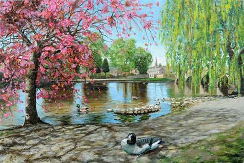 tableaux-de-paysages - Tableau  -Bakewell Bridge, Derbyshire, 2009-, Trevor Neal - Neal, Trevor