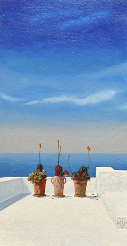tableaux-de-paysages - Tableau  -Santorini 8, 2010-, Trevor Neal - Neal, Trevor