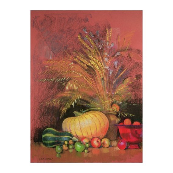 Tableau - Autumn Harvest (pastel on paper) -