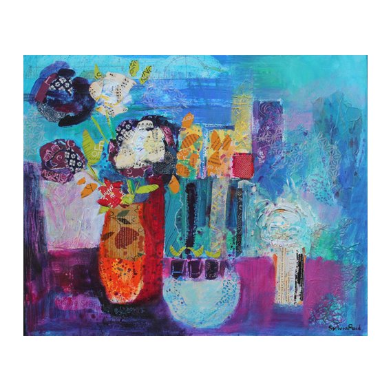 Tableau - Blue Beyond 2013 acrylic.paper collage-