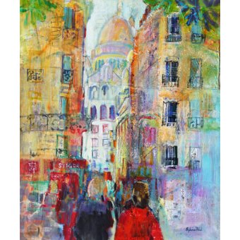  - Tableau - An Evening Walk to Sacre Coeur-, Sylvia Paul - Paul, Sylvia