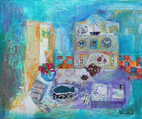 tableaux-modernes - Tableau - Seaside Kitchen-, Sylvia Paul - Paul, Sylvia