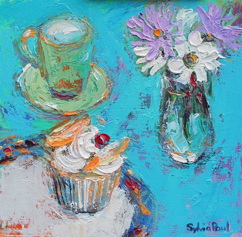 tableaux-modernes - Tableau - Butterfly Cake-, Sylvia Paul - Paul, Sylvia